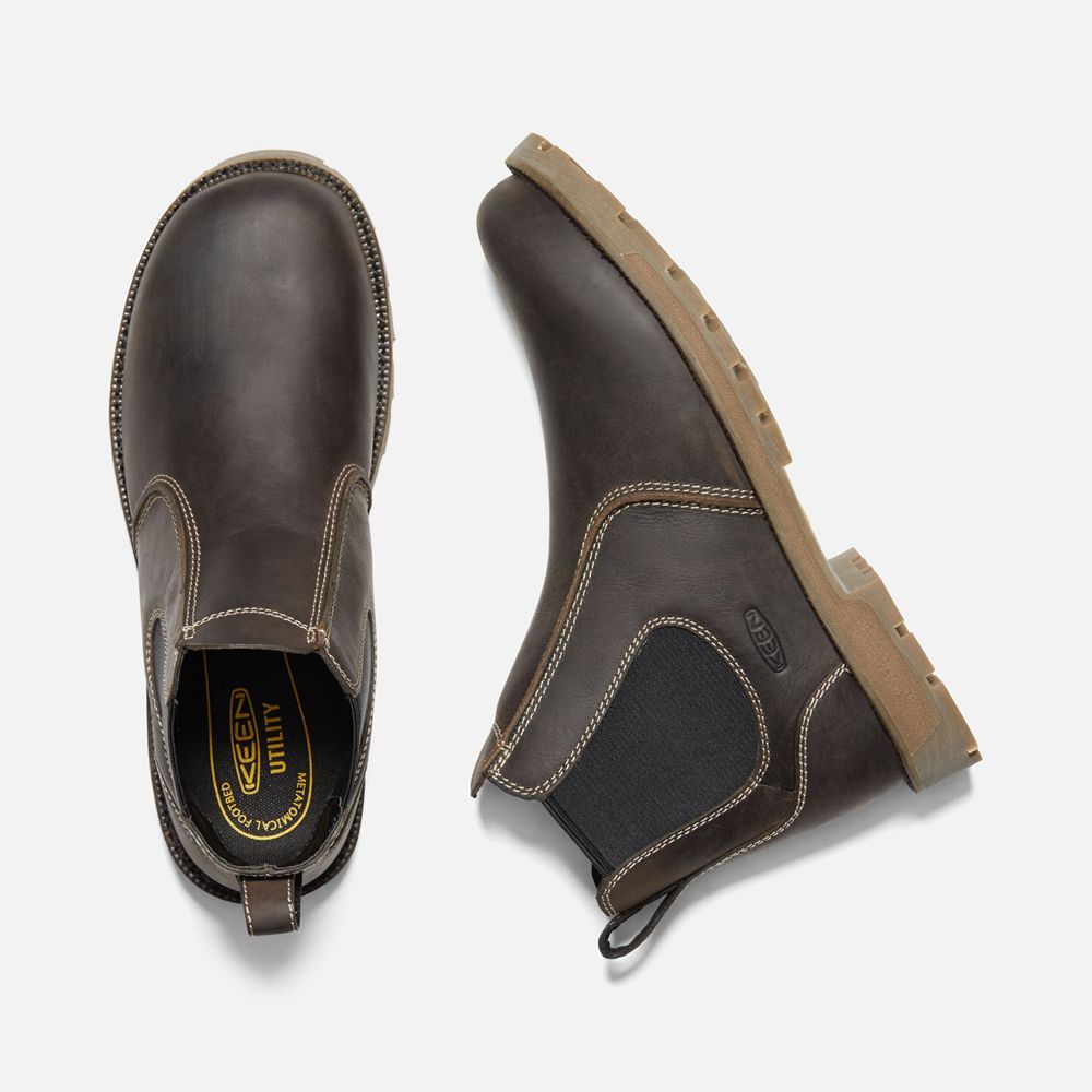 Botte de Travail Keen Homme Noir Marron | Seattle Romeo (Soft Toe) | ZROKB-8120